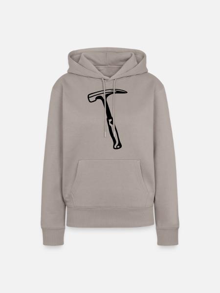 hammer - Frauen Premium Bio Hoodie - Taupe