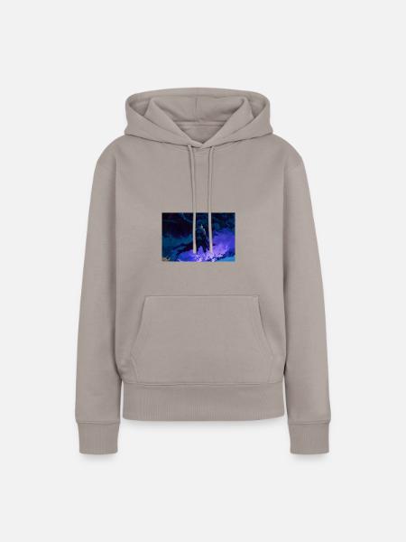 Dämonenkrieger - Frauen Premium Bio Hoodie - Taupe