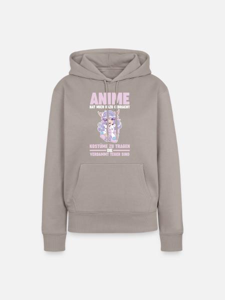 Cosplay Anime - Frauen Premium Bio Hoodie - Taupe