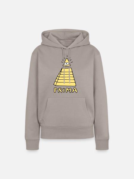 prima - Frauen Premium Bio Hoodie - Taupe
