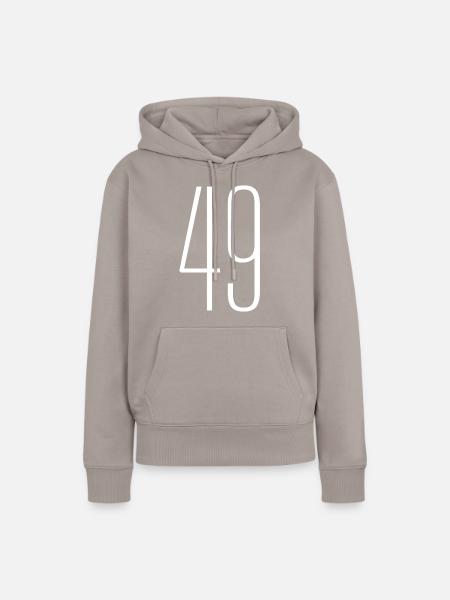 49 - Frauen Premium Bio Hoodie - Taupe