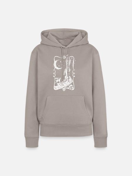 Rapunzel Märchen - Frauen Premium Bio Hoodie - Taupe