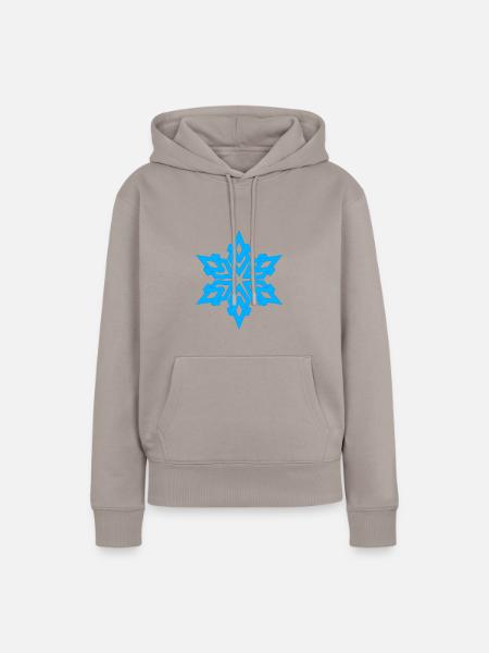 snowflake - Frauen Premium Bio Hoodie - Taupe