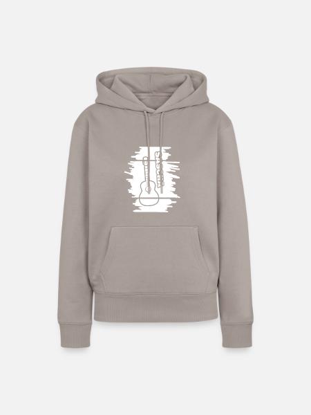 Guitar Sascha - Frauen Premium Bio Hoodie - Taupe
