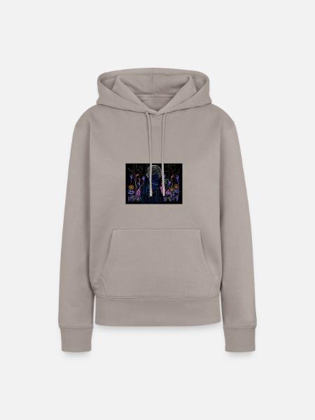 Geisterbär - Frauen Premium Bio Hoodie - Taupe