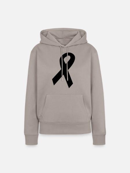 schleife - Frauen Premium Bio Hoodie - Taupe