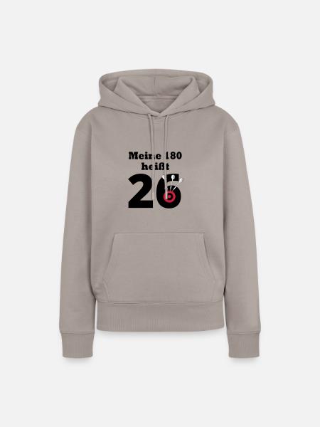 Meine180 heißt 26 - Frauen Premium Bio Hoodie - Taupe