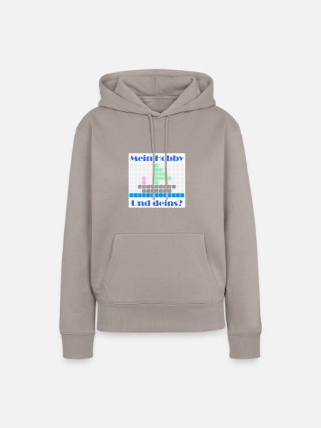 mein hobby segeln - Frauen Premium Bio Hoodie - Taupe