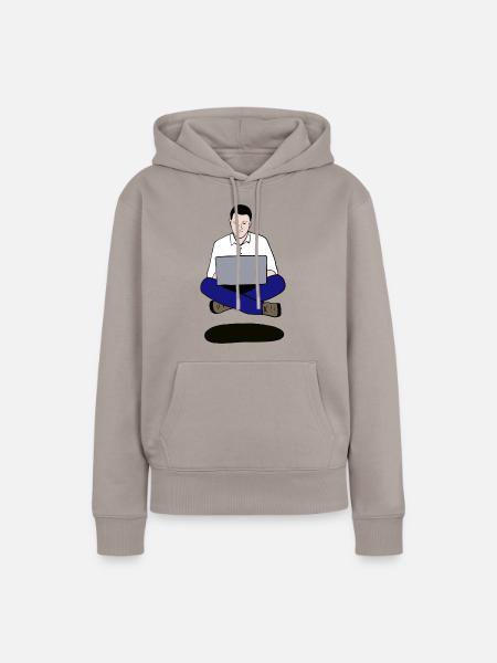 Notebook Flyer - Frauen Premium Bio Hoodie - Taupe