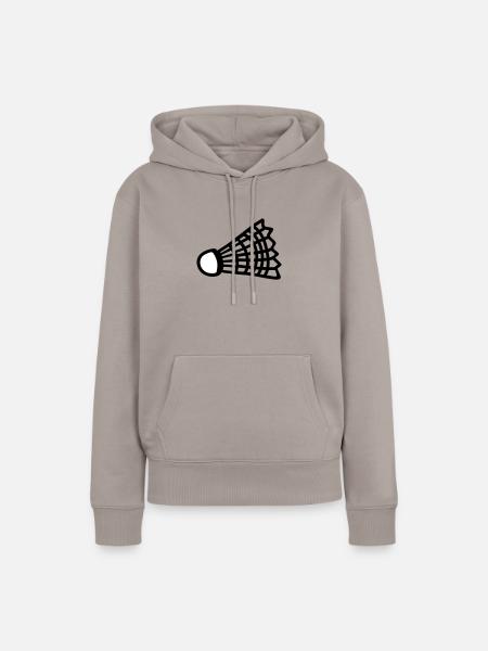 Federball - Frauen Premium Bio Hoodie - Taupe