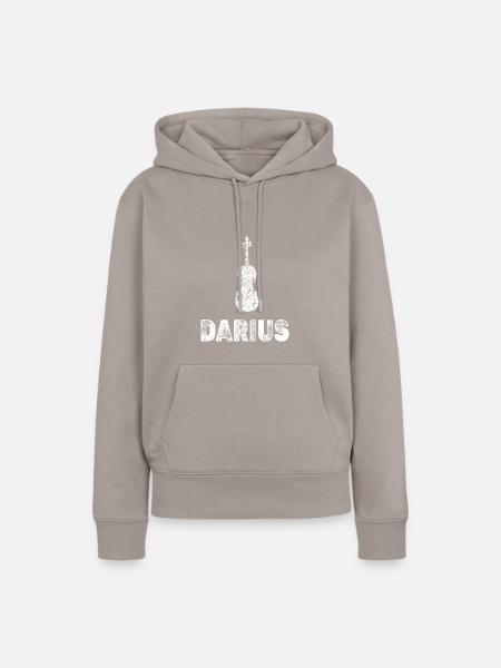 Bratsche Darius - Frauen Premium Bio Hoodie - Taupe