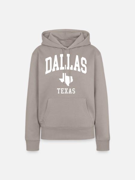 Dallas - Frauen Premium Bio Hoodie - Taupe
