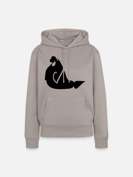 Walrus 01 - Frauen Premium Bio Hoodie - Taupe
