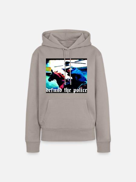 defund the police - Frauen Premium Bio Hoodie - Taupe
