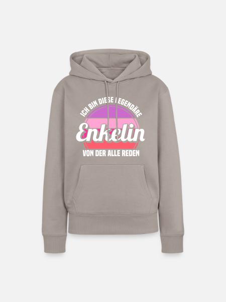 Enkelin - Frauen Premium Bio Hoodie - Taupe
