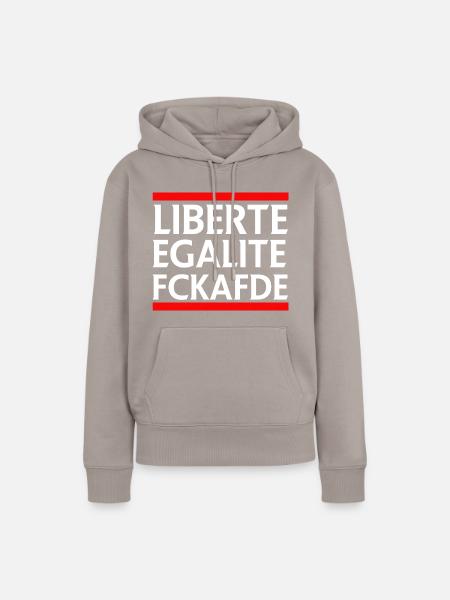Liberte Egalite FckAfDE - Frauen Premium Bio Hoodie - Taupe