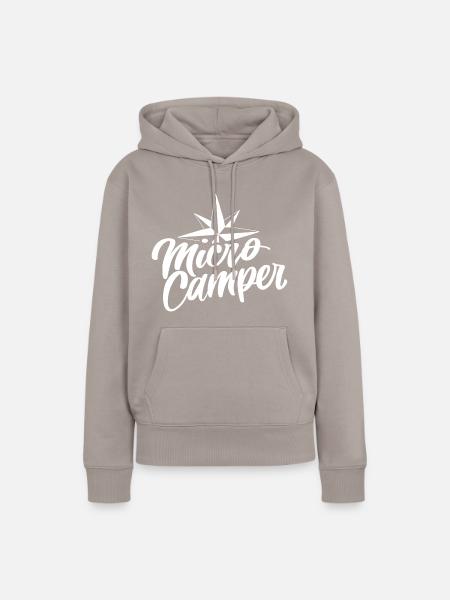Micro Camper - Frauen Premium Bio Hoodie - Taupe