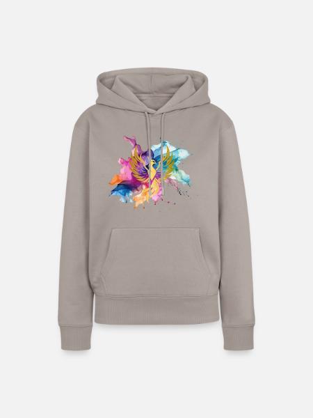 Phönix - Frauen Premium Bio Hoodie - Taupe