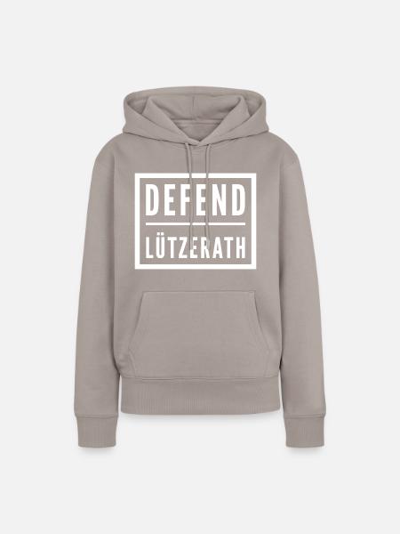 Lützerath bleibt - Frauen Premium Bio Hoodie - Taupe