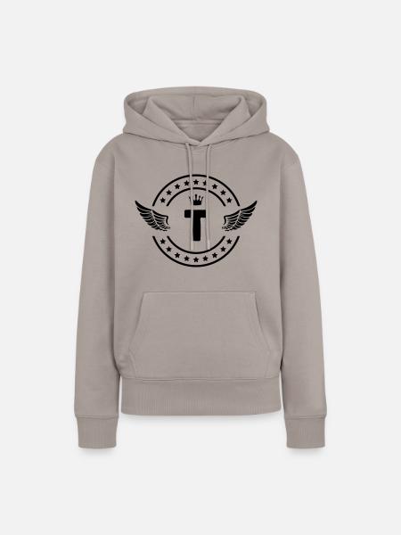 wappen t - Frauen Premium Bio Hoodie - Taupe