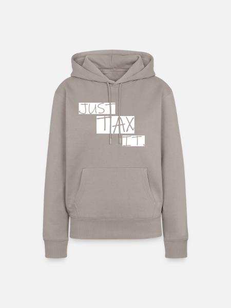 Tax it - Frauen Premium Bio Hoodie - Taupe