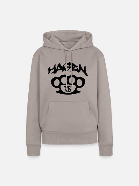 Hagen - Frauen Premium Bio Hoodie - Taupe