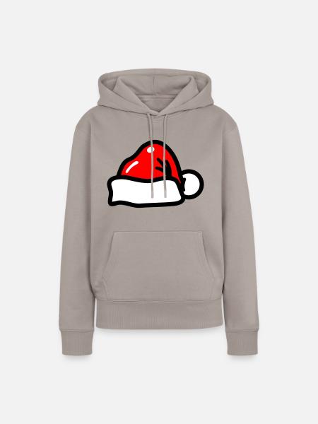 weihnachtsmütze - Frauen Premium Bio Hoodie - Taupe