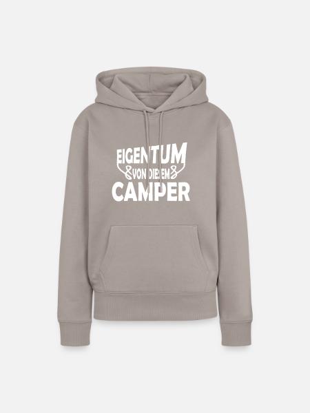 Besitz Eigentum von diesem Camper - Frauen Premium Bio Hoodie - Taupe