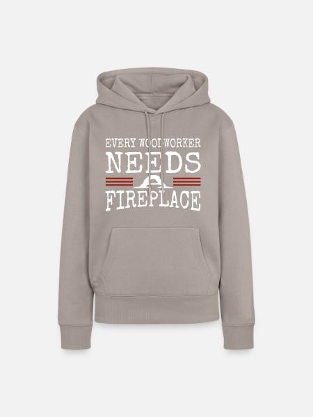 union carpenter forestry americas - Frauen Premium Bio Hoodie - Taupe