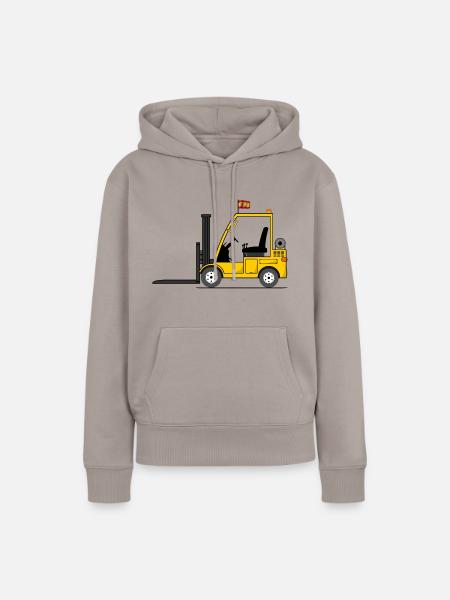 Stapler Spanien Flagge - Frauen Premium Bio Hoodie - Taupe