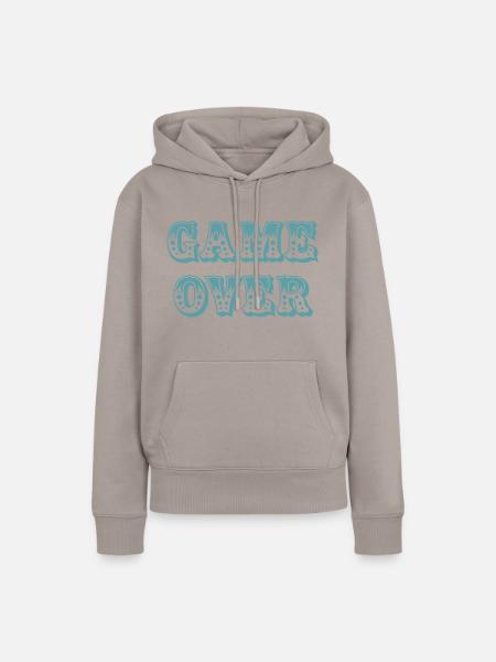 Game Over - Frauen Premium Bio Hoodie - Taupe
