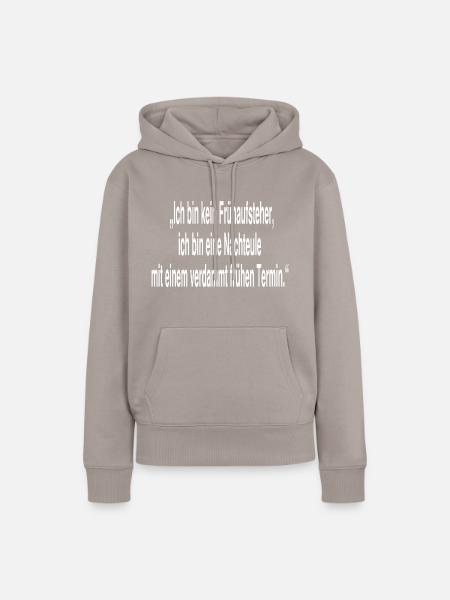 Nachteule - Frauen Premium Bio Hoodie - Taupe