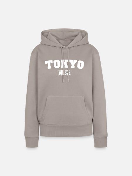 Tokyo - Frauen Premium Bio Hoodie - Taupe