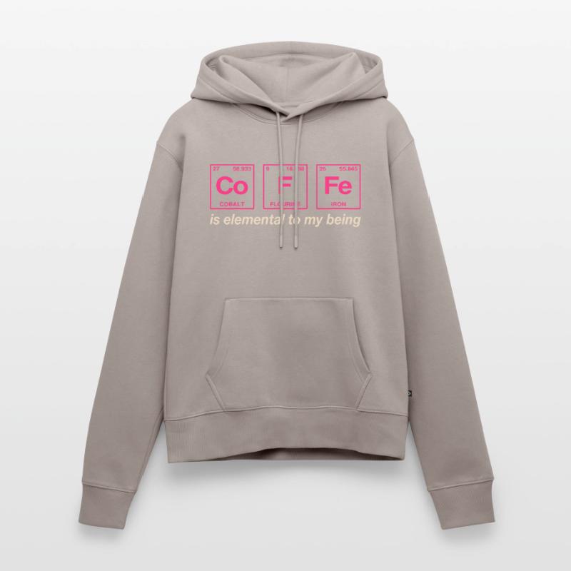 CAFÉ - avec des éléments du système persiode Sweat à capuche Premium bio Femme
