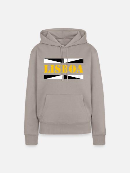 Lissabon - Frauen Premium Bio Hoodie - Taupe