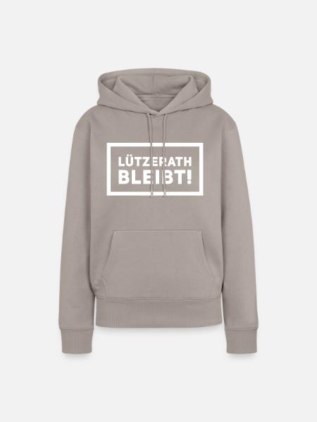 Lützerath bleibt - Frauen Premium Bio Hoodie - Taupe