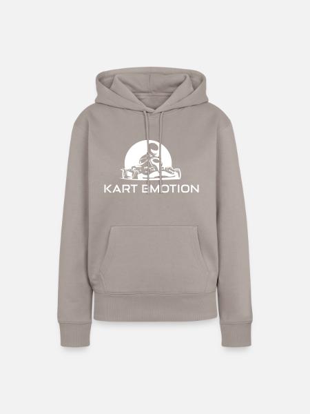 Kart Emotion - Frauen Premium Bio Hoodie - Taupe