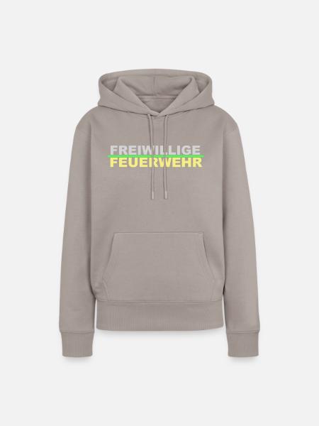 Feuerwehr Basic - Frauen Premium Bio Hoodie - Taupe