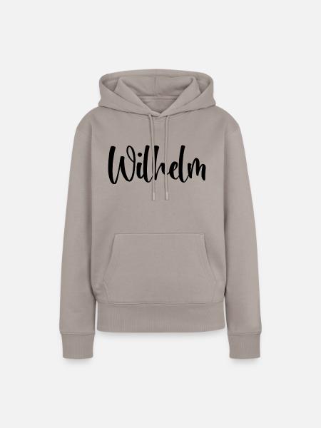 Name - Wilhelm - Frauen Premium Bio Hoodie - Taupe