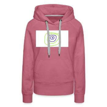Sketch Book - Frauen Premium Bio Hoodie - Malve - Vorne - Isabella (175cm)