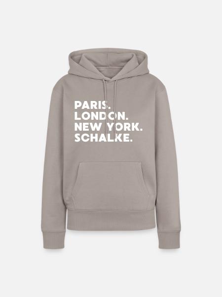 Schalke Geschenk Fußball Spiel Sport Ball - Frauen Premium Bio Hoodie - Taupe