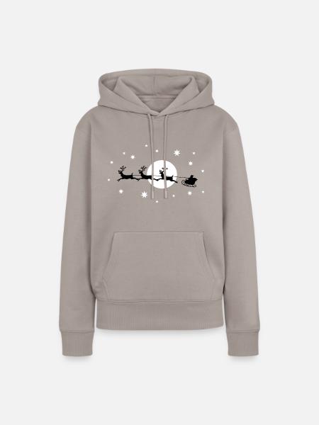 Weihnachten - Frauen Premium Bio Hoodie - Taupe