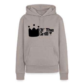 King Of The Grill - Women’s Premium Organic Hoodie - taupe - Front - Julia (174cm)