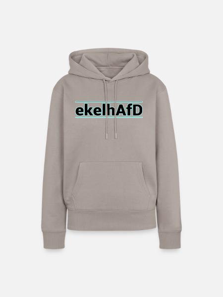 ekelhAfD ekelhaft AFD - Frauen Premium Bio Hoodie - Taupe