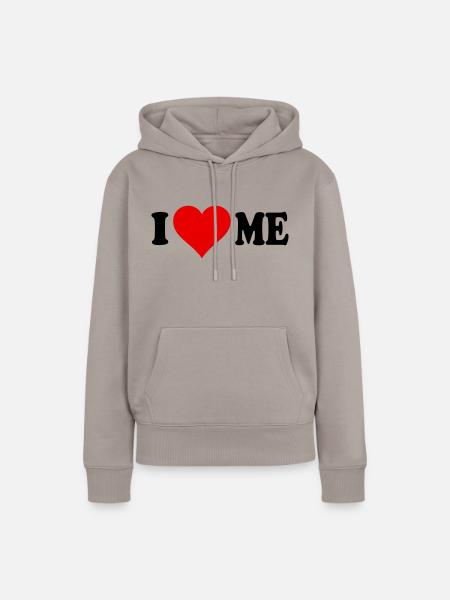 Iloveme - Frauen Premium Bio Hoodie - Taupe