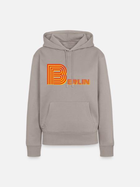 Berlin - Frauen Premium Bio Hoodie - Taupe
