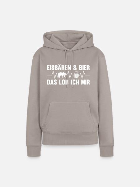 Eisbär Eisbären - Frauen Premium Bio Hoodie - Taupe