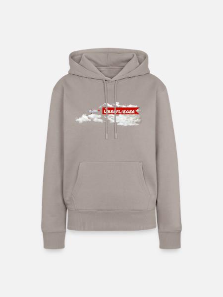 Überflieger - Frauen Premium Bio Hoodie - Taupe