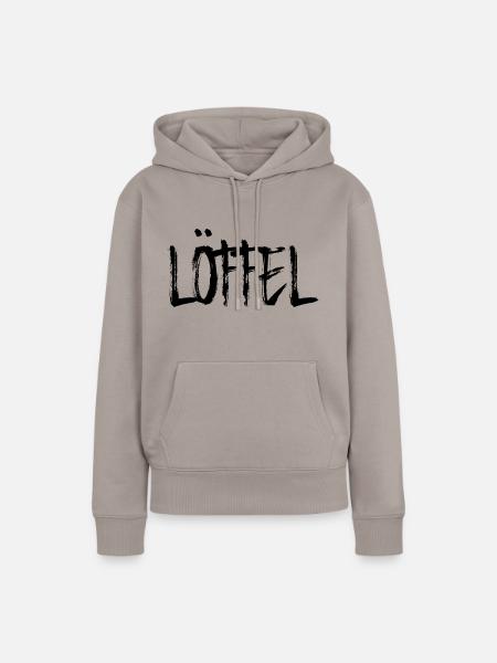Löffel - Frauen Premium Bio Hoodie - Taupe