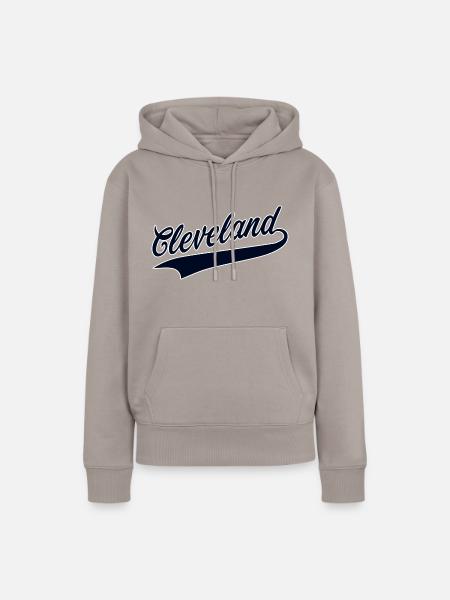 Cleveland - Frauen Premium Bio Hoodie - Taupe